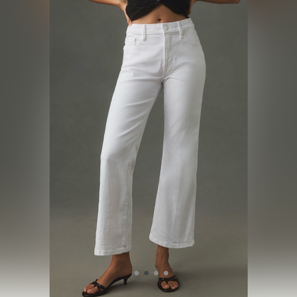 Good American White Flare Jeans